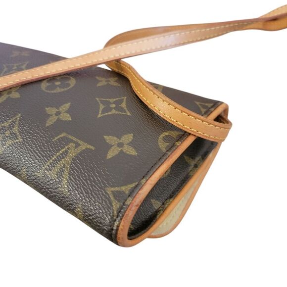 Louis Vuitton Monogram Pochette Twin GM Crossbody Bag Clutch - Picture 5 of 13